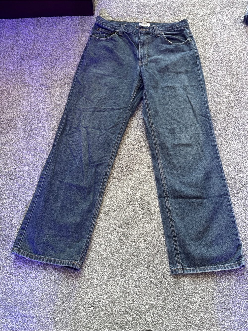 Classic DKNY Blue Straight-Leg Jeans STYLE#KBRU8159